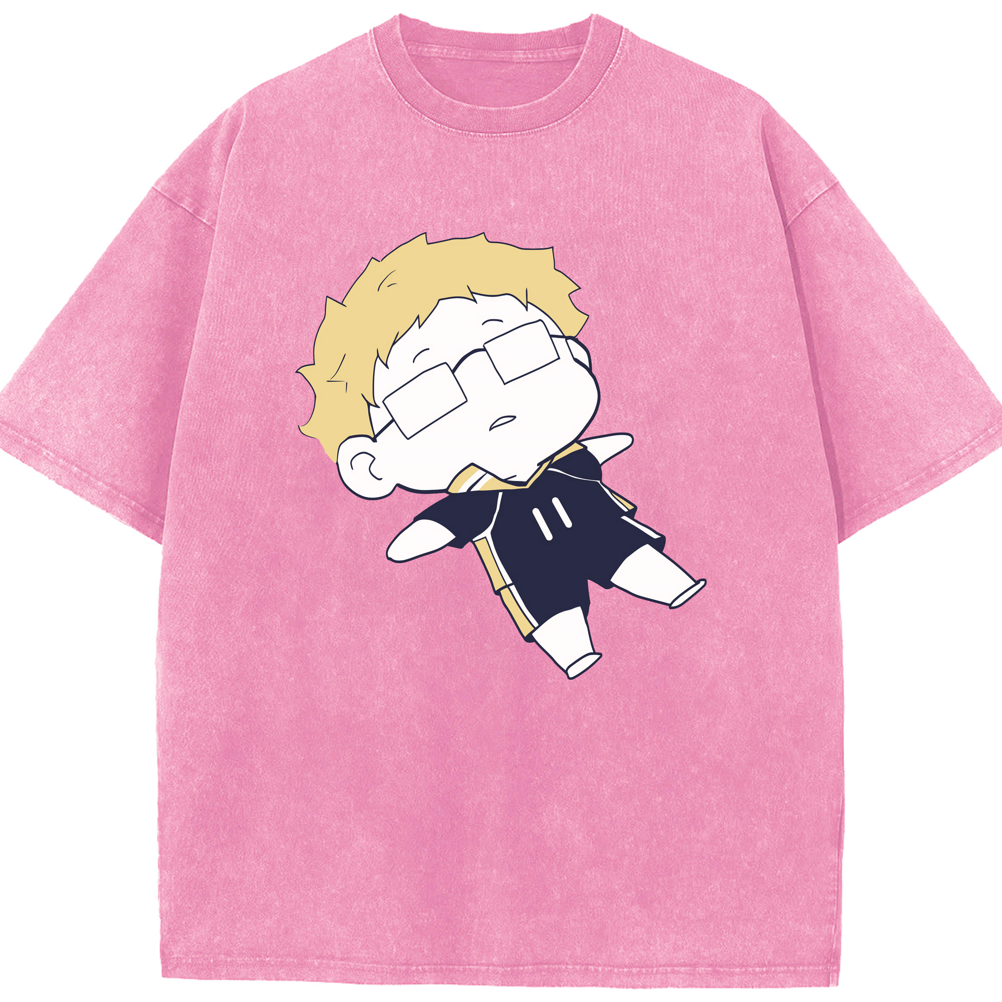 （画像用） ハイキュー!! Haikyu!! 綿100% ヴィンテージ風 半袖Tシャツ（フロントプリント）